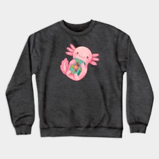 Axolotl Giving Gift Crewneck Sweatshirt